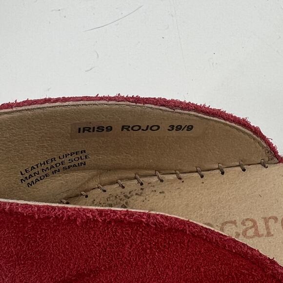 Macarena Spain Red Suede Espadrille Flats Women’s Size 39 / 9 - Picture 4 of 7